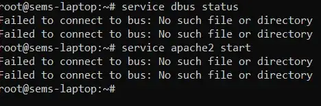 dbus error
