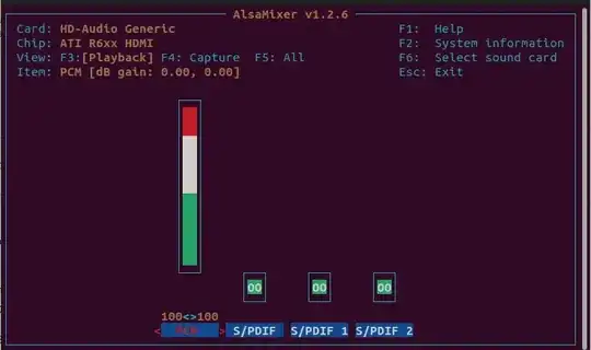 Alsamixer image