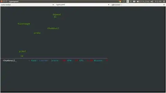 screenshot of typespeed