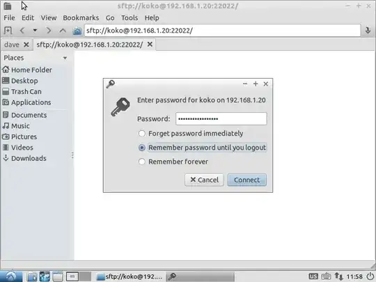 Enter password & timeout