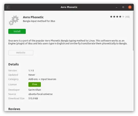 install Avro Phonetic