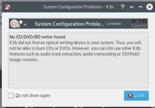 system configuration problem