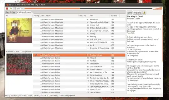 deadbeef whith infobar as should be