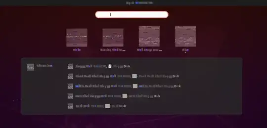 Screenshot of Unity search