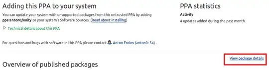 View package details