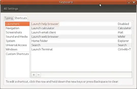Keyboard Shortcuts Tab