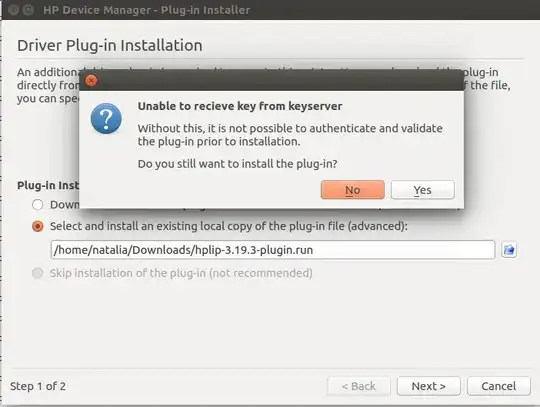 Unable to receive key from server