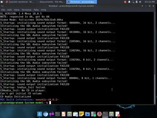 error shown by terminal when i run xonotic through terminal: