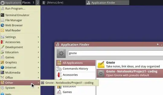 Application menu and launcher in Xubuntu