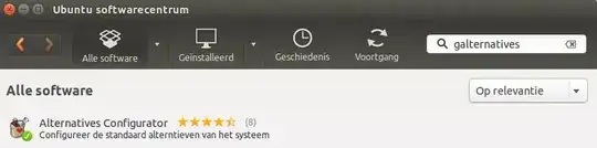 galternatives via software center