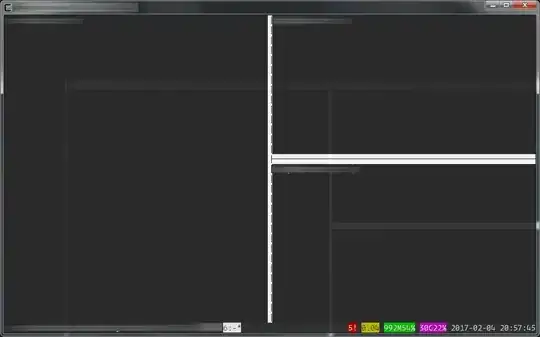 Screenshot of the issue