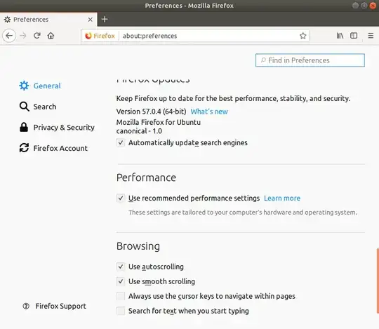 Activation of the auto scrolling with the middle button of the mouse