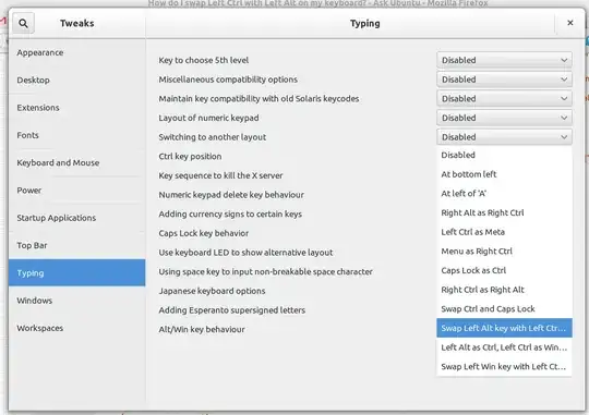Gnome Tweaks screenshot