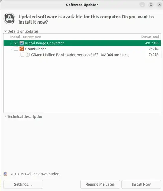 ubuntu upgrade item unselected