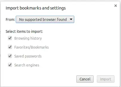 No supported browser found