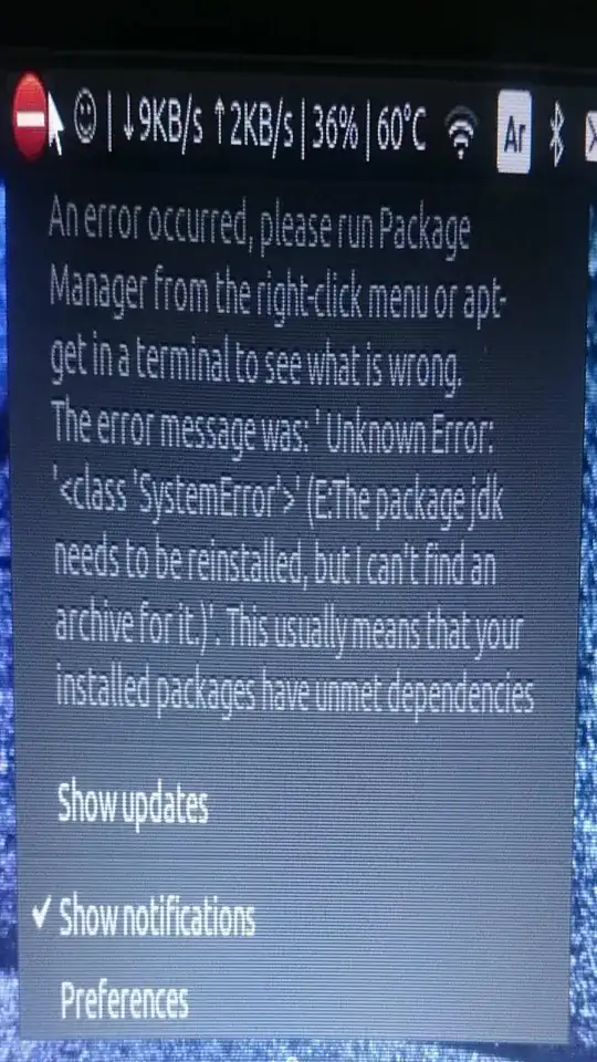 this is the error message