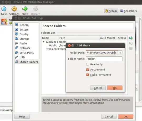 VirtualBox Shared Folders Setting