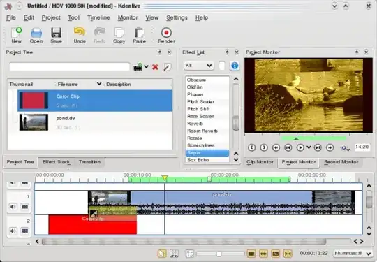 Kdenlive main window