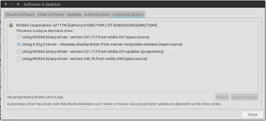 additional drivers -nvidia drivers - ubuntu