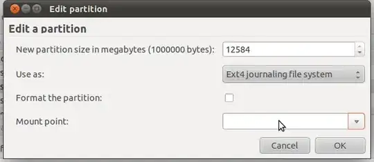 Cant type in the Mount point box