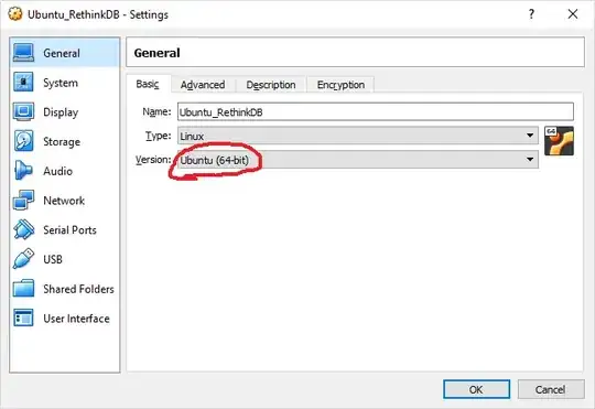 Picture of VM version field in a VirtualBox settings dialog