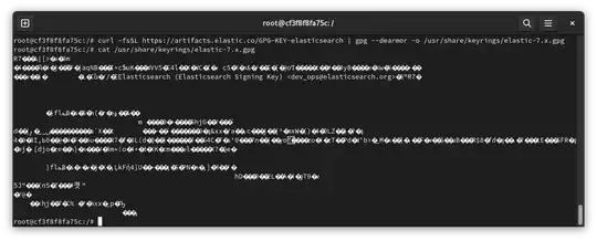 dearmored elastasearch gpg key