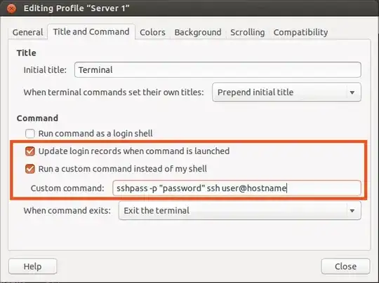 edit gnome-terminal profile