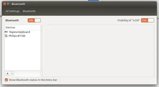 Bluetooth settings menu