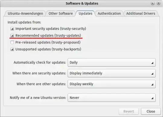 software properties screenshot