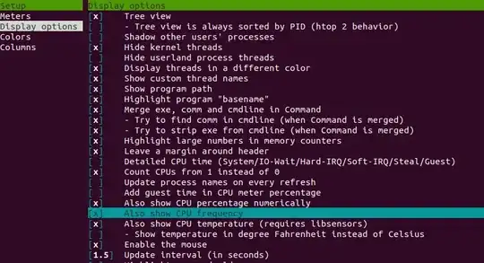 htop display options