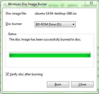 Disc burned sucessfully