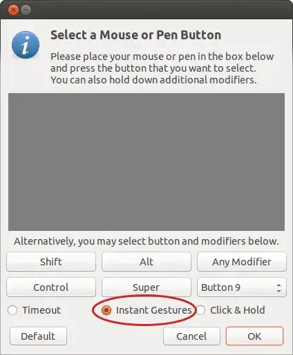 Easystroke Gesture Recognition - Select a Mouse or Pen Button