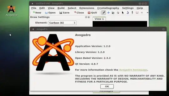 Avogadro 1.2 on 16.04 LTS