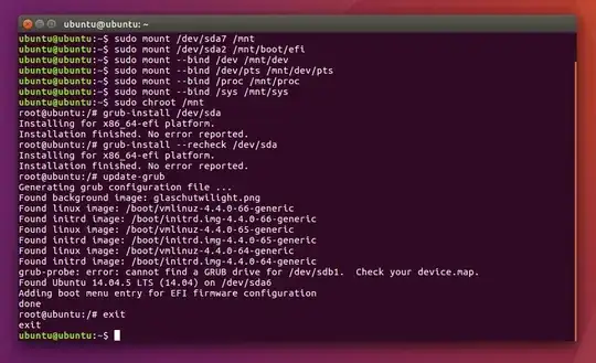How To Ubuntu Grub Fix with /mnt/boot/efi line added
