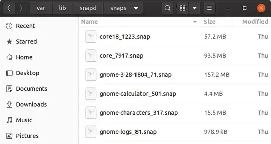 contents of Rufus snaps folder