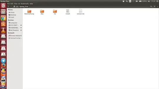 Installation files in the folder