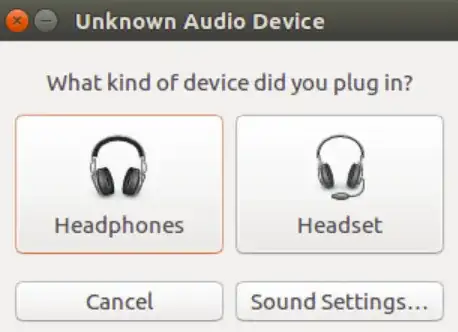 unknown audio device