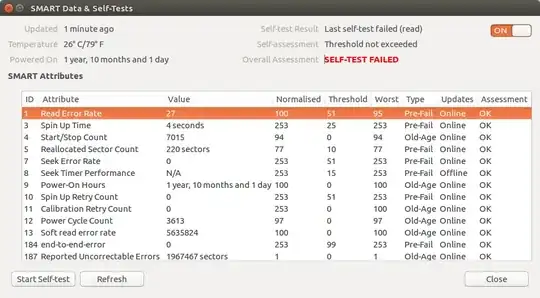 SMART Test Results 1