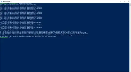 Errors while trying to upgrade