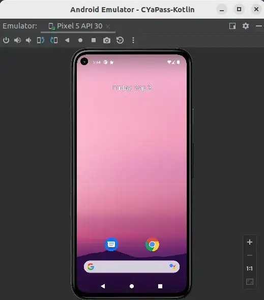 android emulator finally running