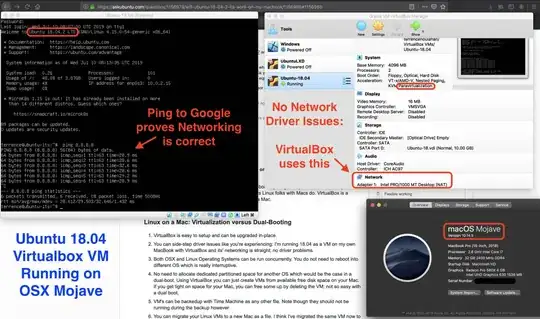 Ubuntu 18.04 VirtualBox on OSX Mojave