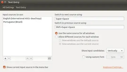 My Text Entry settings