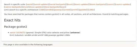 gcolor2 is only listed as being in xenial