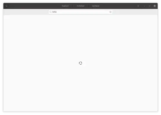 Screenshot of the issue