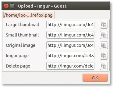 shutter upload URL list
