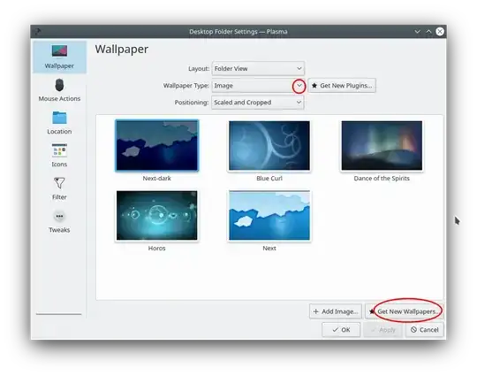 Desktop Folder Settings