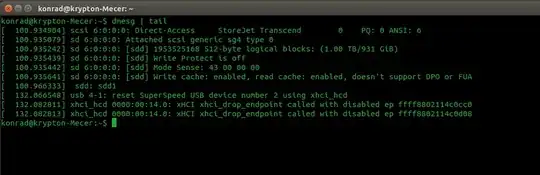 Picks up the external this time, but still can't access it