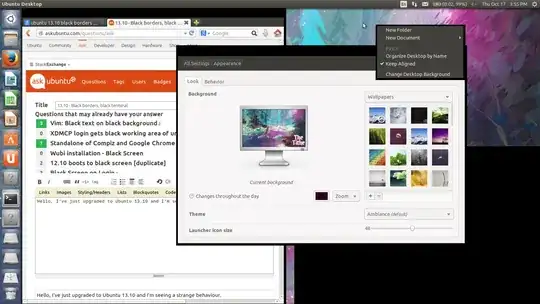 Black Borders, black terminal to the bottom right
