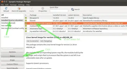 Screenshot of Synaptic Package Manager