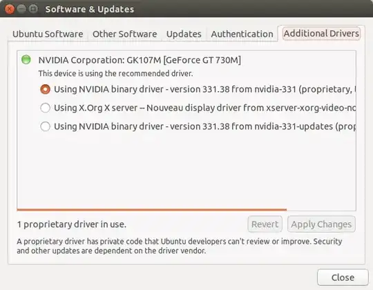 Software and Updates Dialog